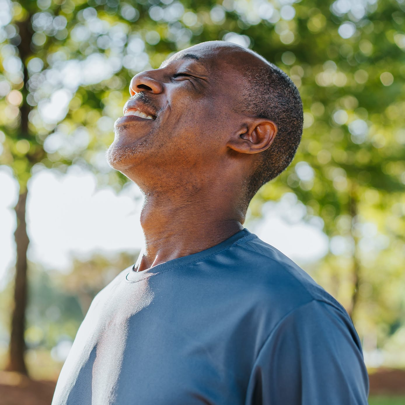 Man enjoying the sunlight