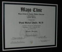 Dr. Shafer received training from the Mayo Clinic