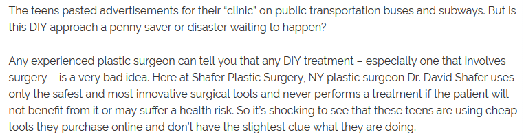 Teens Turning to DIY Plastic Surgery